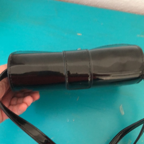 Sondra Robert Black Patent Bag - Picture 5 of 10